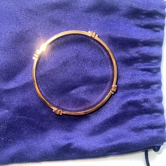 Tory Burch Rose Gold Bangle Bracelet - Picture 2 of 3